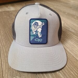 Outdoor Research Yeti Climbing Hat Gray and Blue Outdoor Baseball Cap